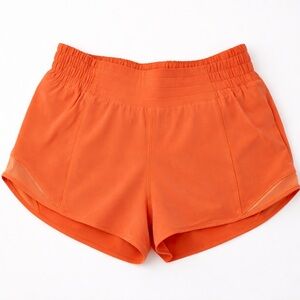 Lululemon Orange Running Shorts Women’s Lightweight Athletic size 4
